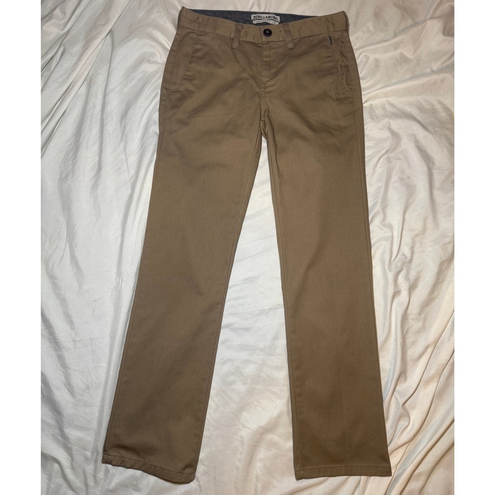Billabong Carter Chino Pants Mens 26 Khaki‎ Tan Straight Leg Skate Casual